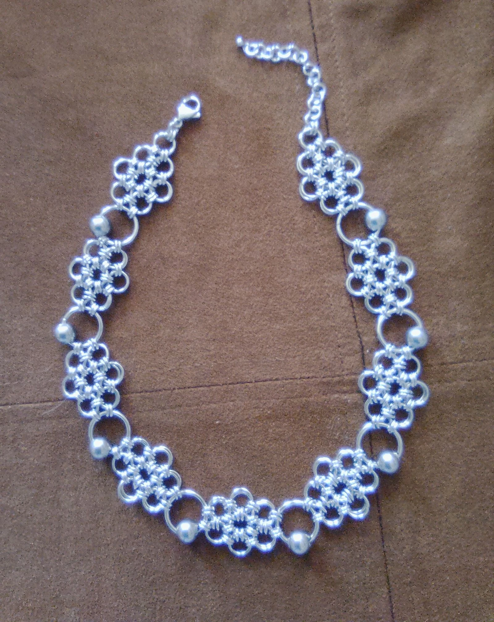 Collar choker "flores" de cadena japonesa – photo 4